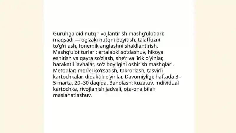 Individual logopedik mashgʻulotlar 4