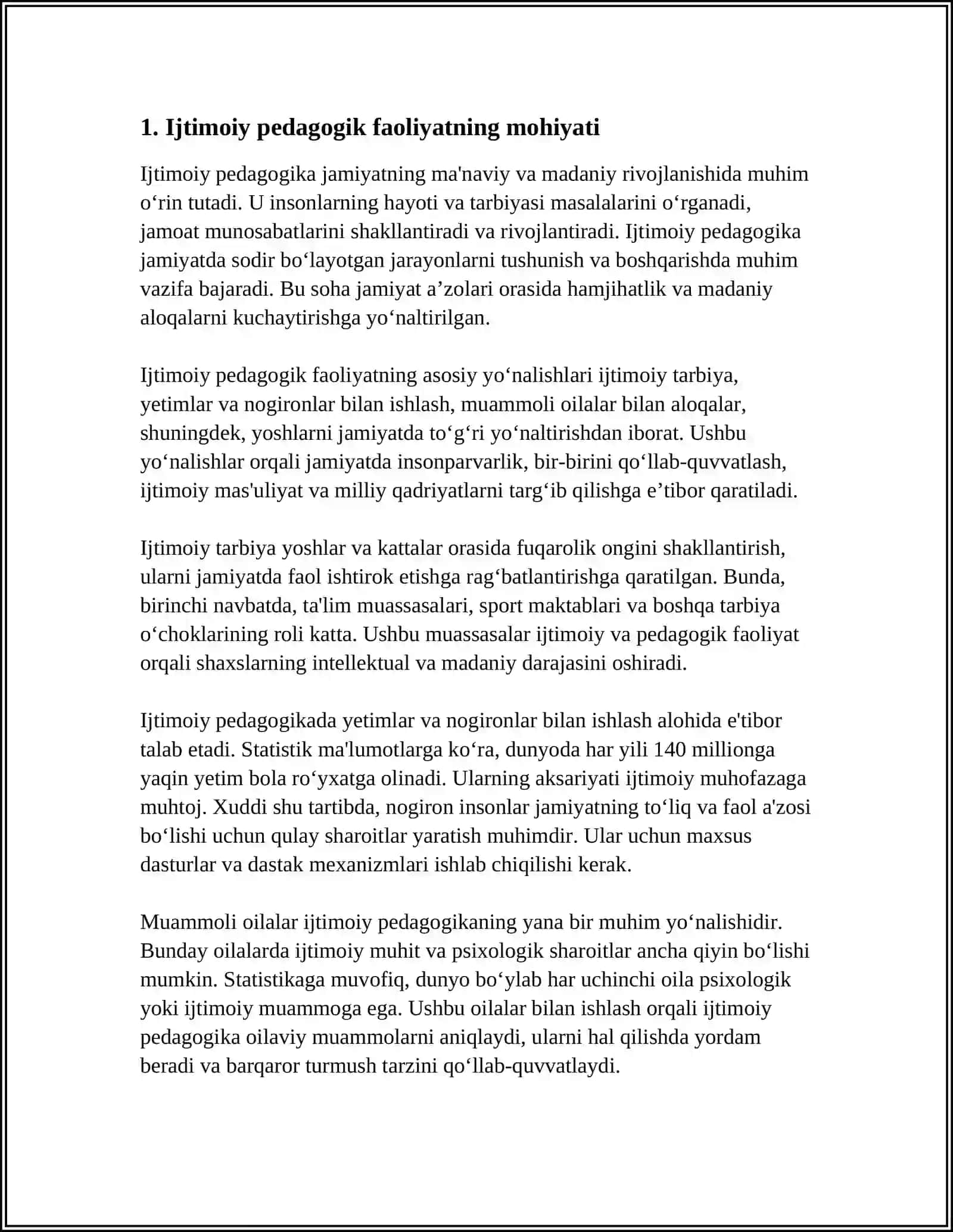 IJTIMOIY PEDAGOGIK FAOLIYAT TURLARI 4