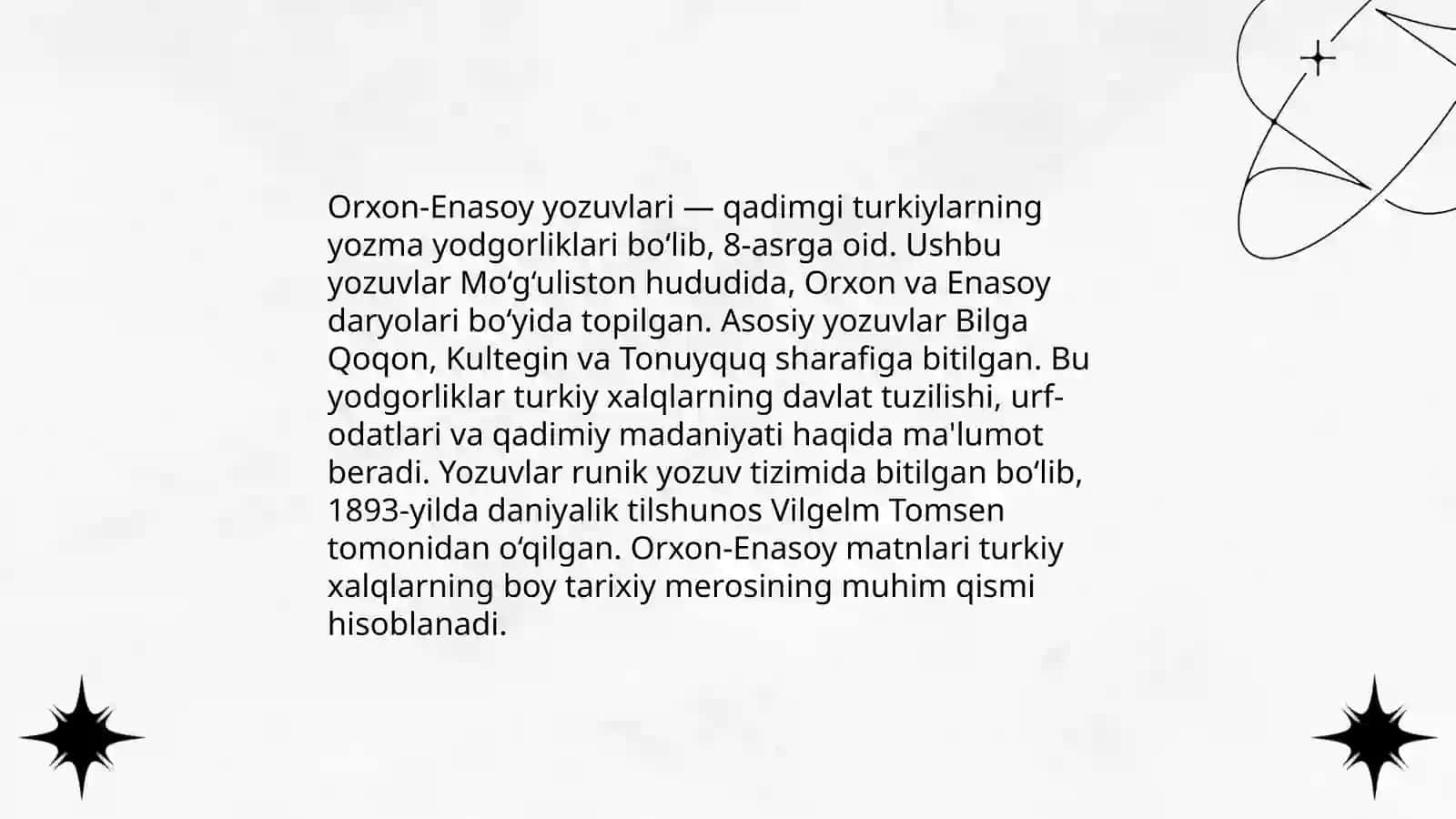 Qadimgi turkiy yozuvlar va yodnomalar 4