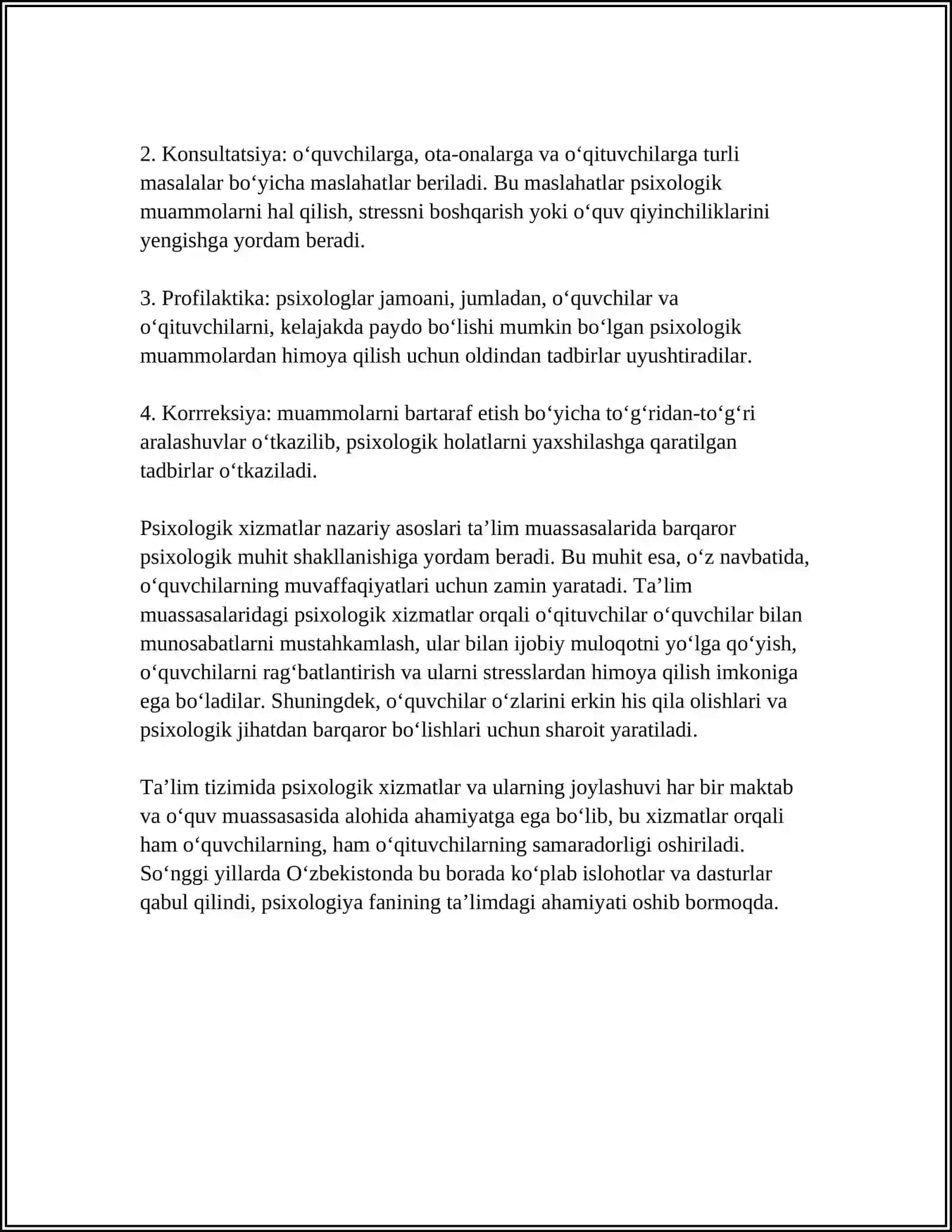 TA’LIM TIZIMIDA PSIXOLOGIK XIZMATLAR 4