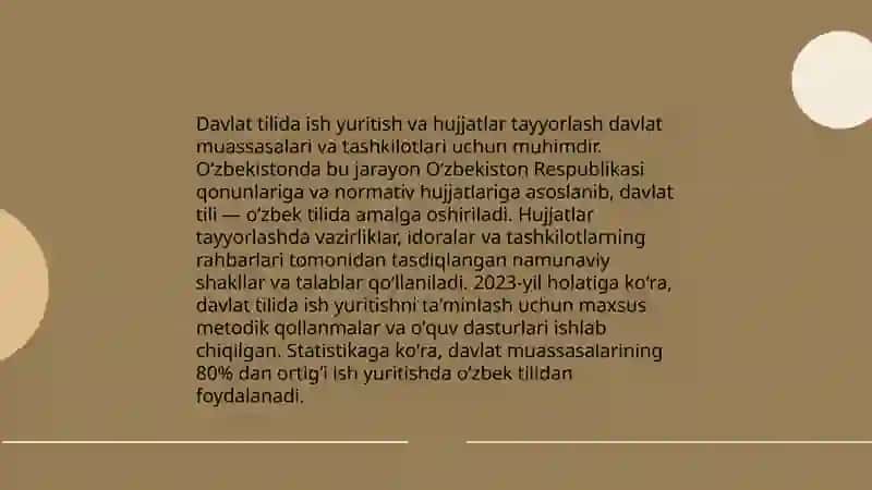 Davlat tilida ish yuritish fanning maqsadi va vazifalari 4