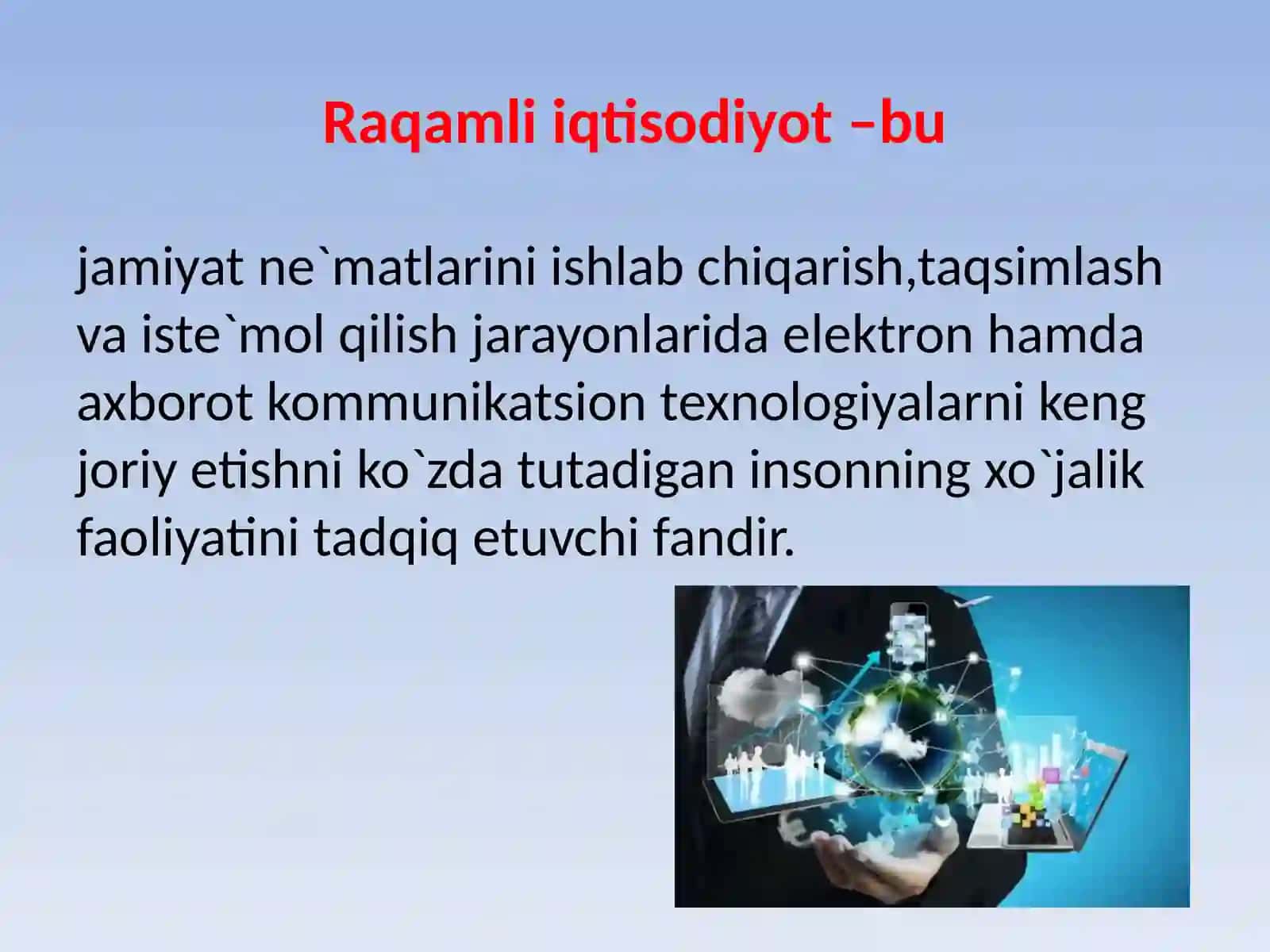 Raqamli iqtisodiyot faniga kirish 4