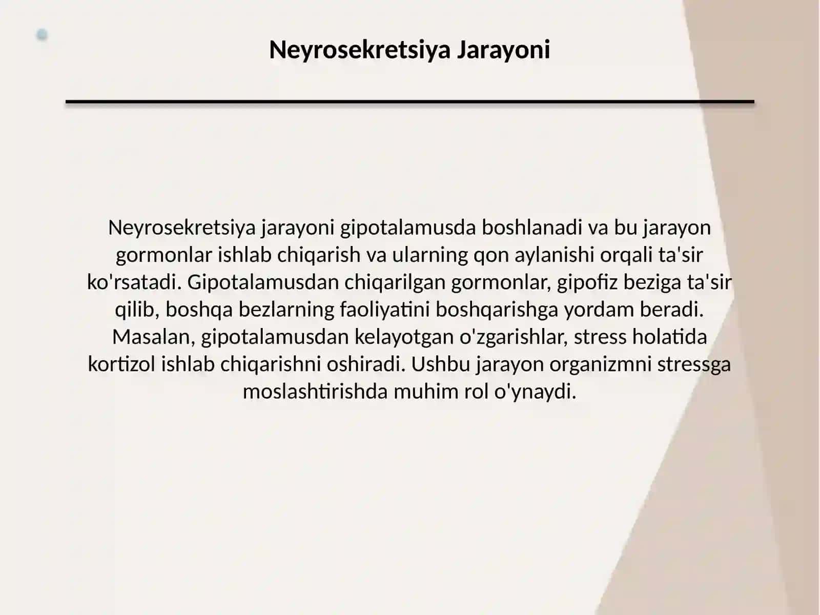 Gipotalamus Neyrosekretsiyasining Strukturaviy Asoslari 4
