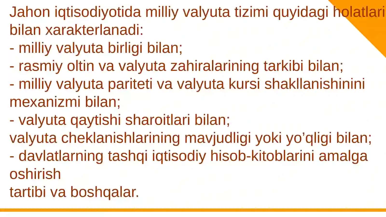 XALQARO VALYUTA TIZIMI VA SIYOSATI 4
