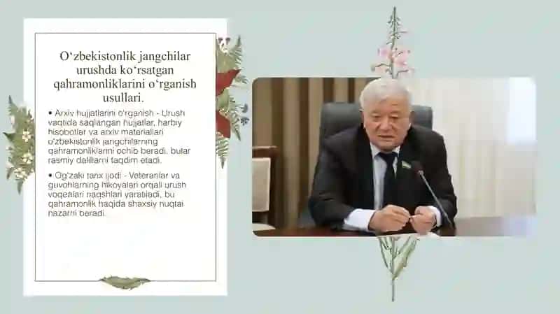 Ikkinchi Jahon Urushida O‘zbek Jangchilarning Ko‘rsatgan Qahramonliklari 4