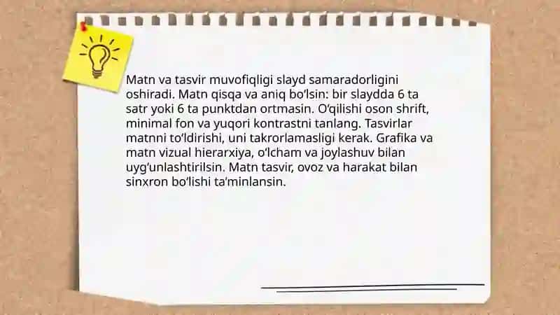 Slaydlar ustida ishlash 4