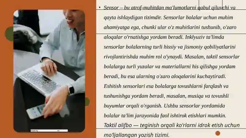 Sensorlar Kamchiligi va Inklyuziv Ta'lim 4