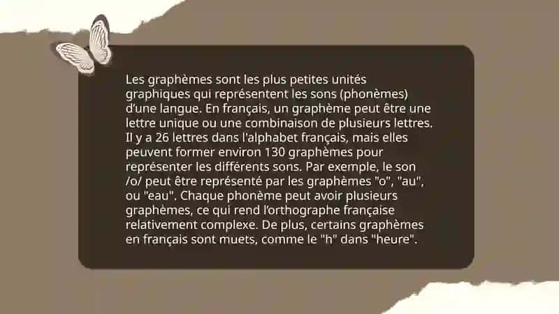 Les unités de la langue française 4