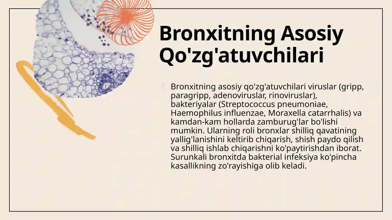 Bronxit kasalligining qo'zg'atuvchilari patogenez va labaratoriya tashhisi 4