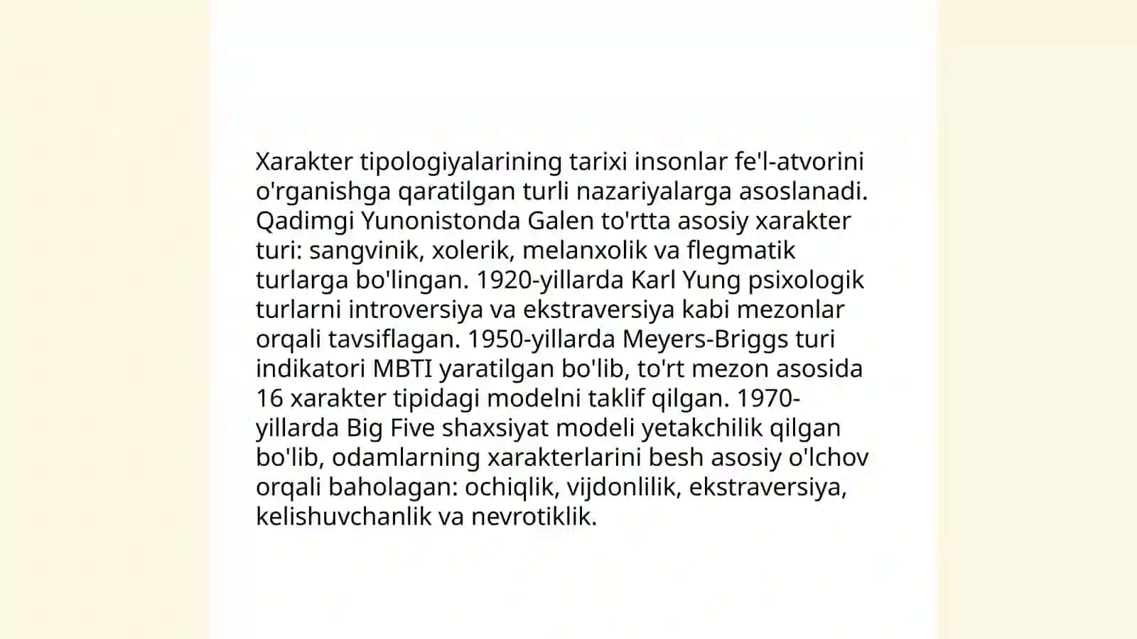 Xarakter tipologiyasi 4