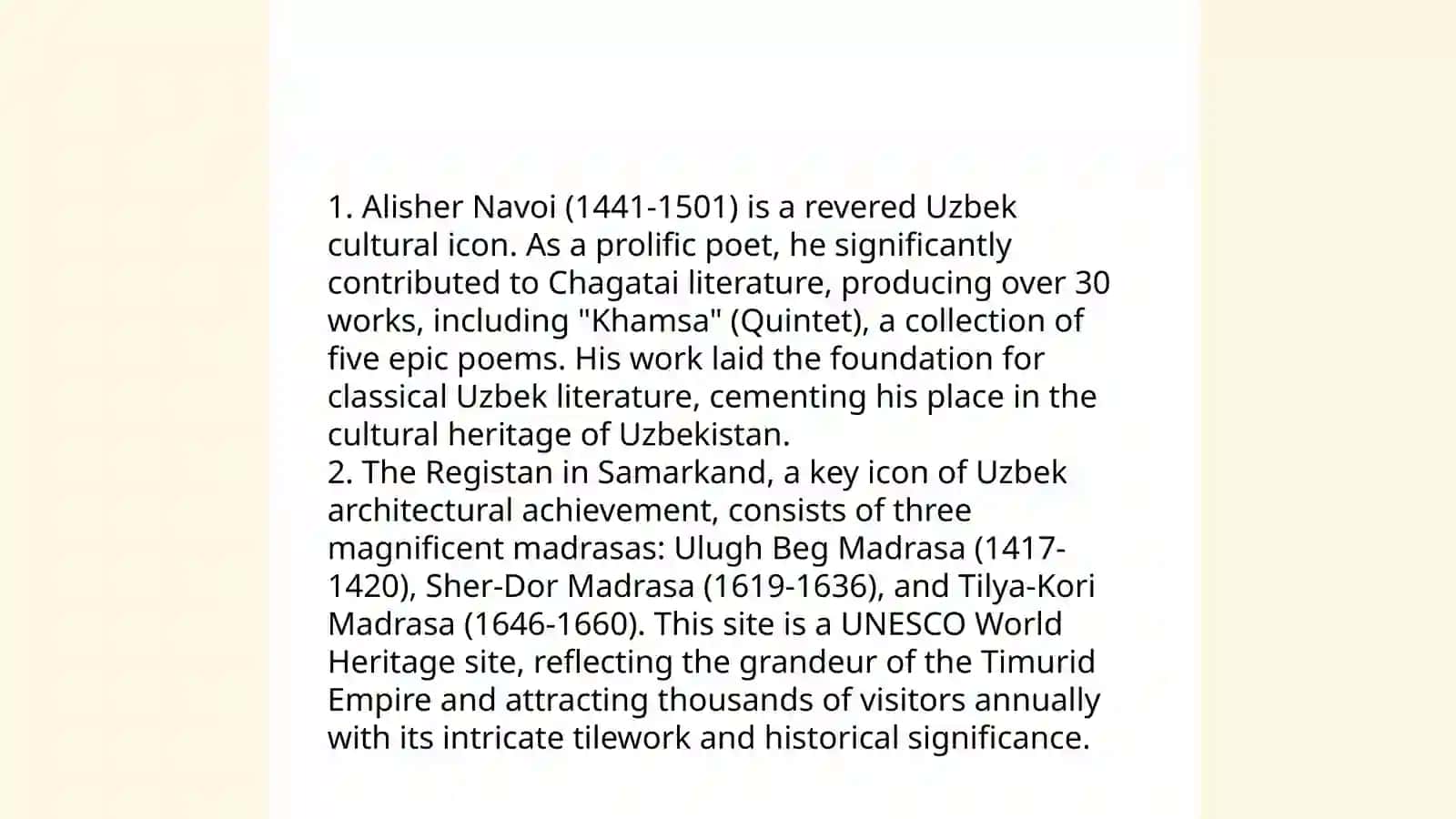 Famous people of Uzbekistan 4