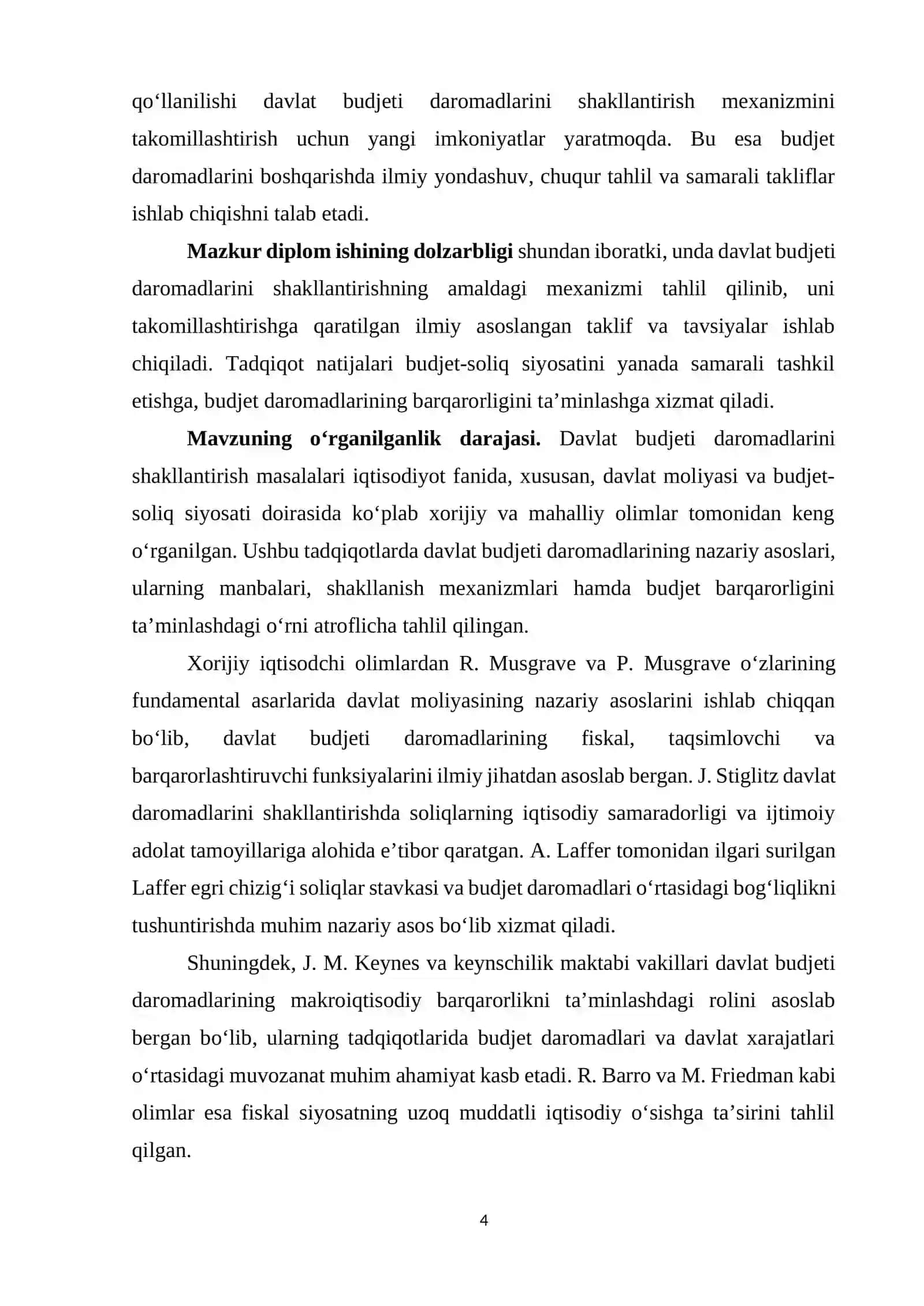 DAVLAT BUDJETI DAROMADLARINI SHAKLLANTIRISH MEXANIZMINI TAKOMILLASHTIRISH 4