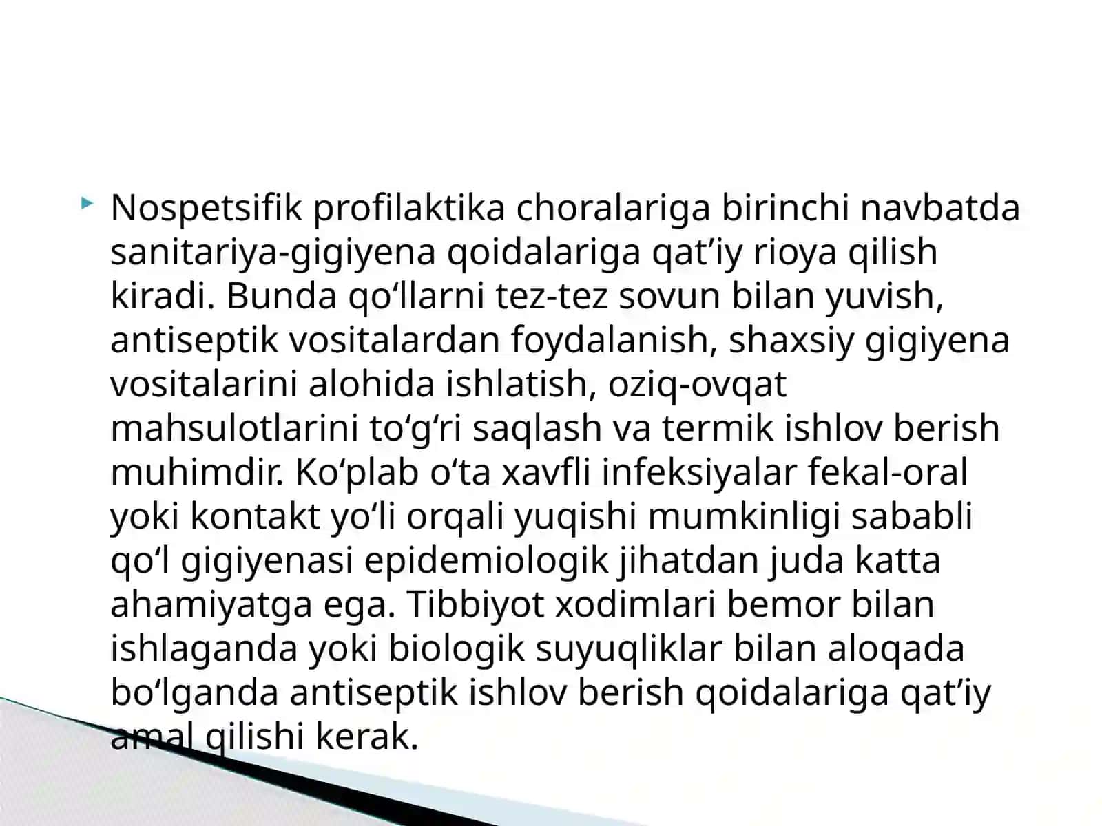 O'ta xavfli yuqumli kasalliklarda shaxsiy profilaktika 4