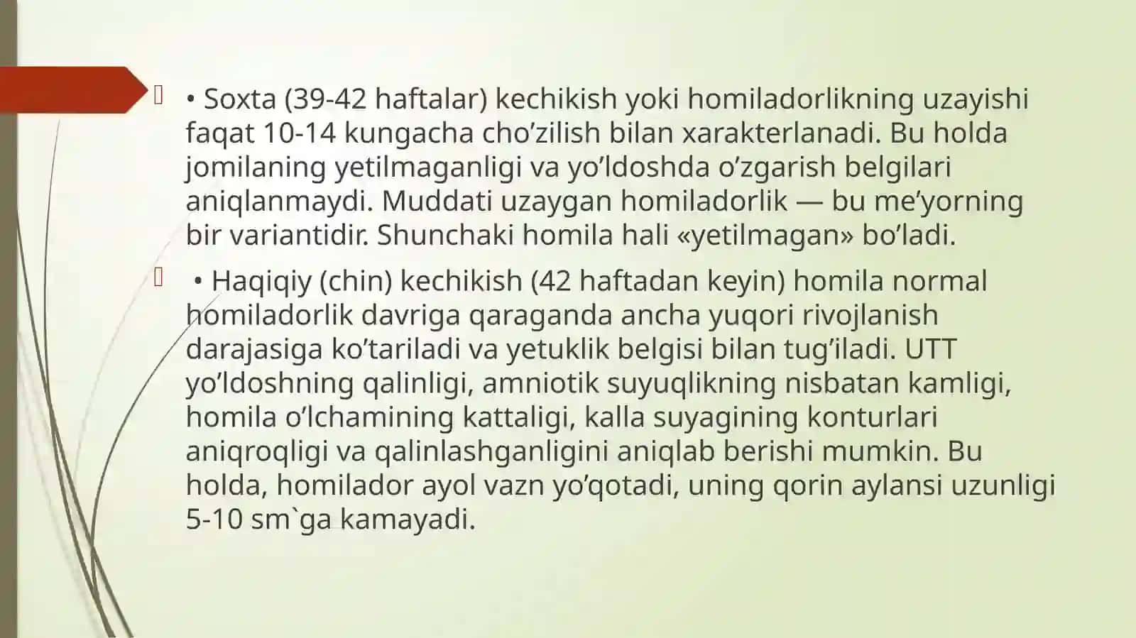 Homiladorlik Muddatidan O'tib Ketishi 4