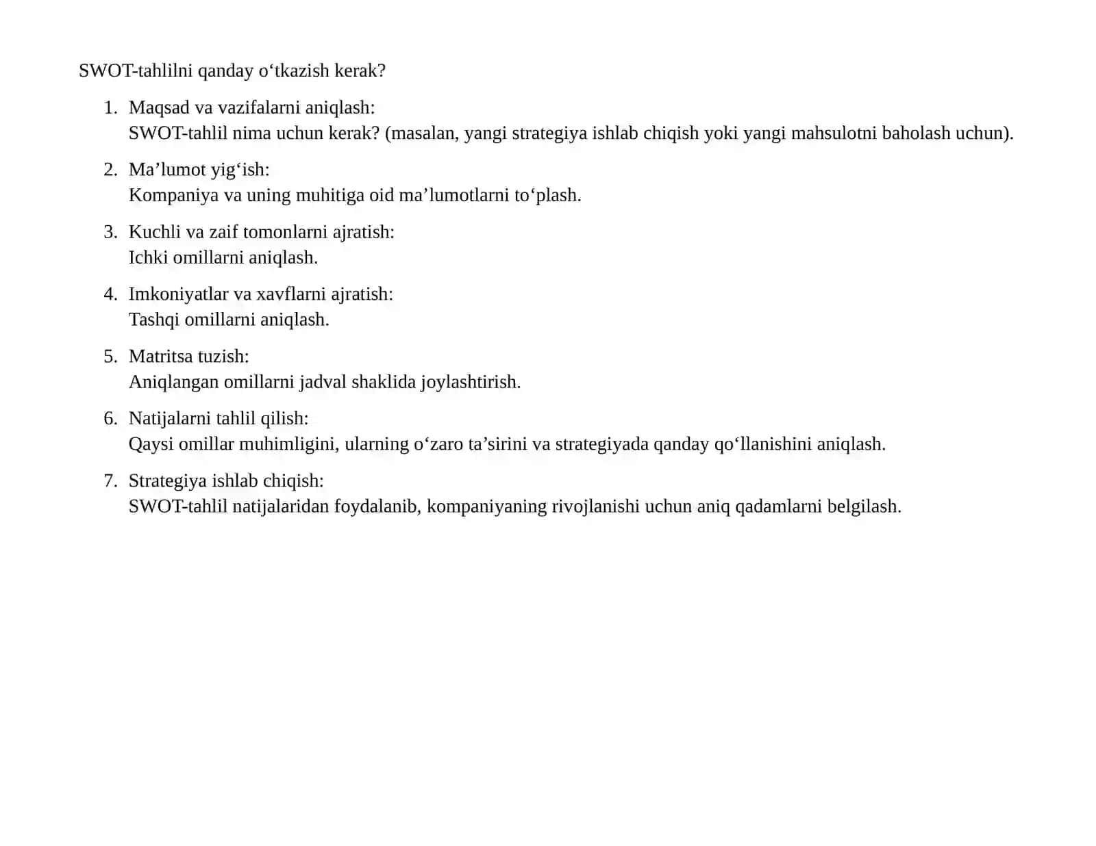OBYEKTLARNI TANLASH VA TAHLIL QILISHI 4