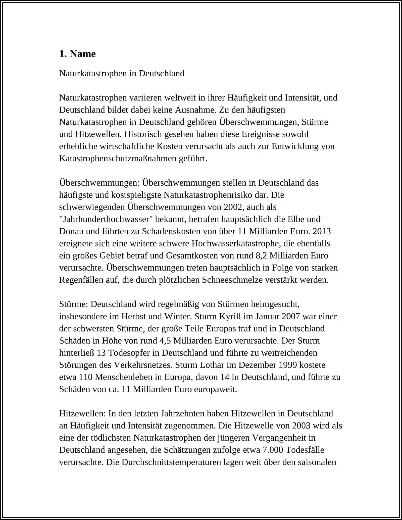 Naturkatastrophen in Deutschland 4