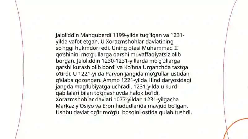 Jaloliddin Manguberdi - vatan himoyachisi 4