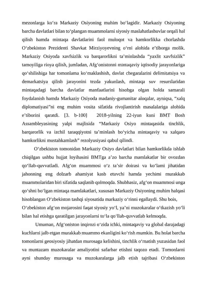 MARKAZIY OSIYODAGI HARBIY SIYOSIY VAZIYAT 4