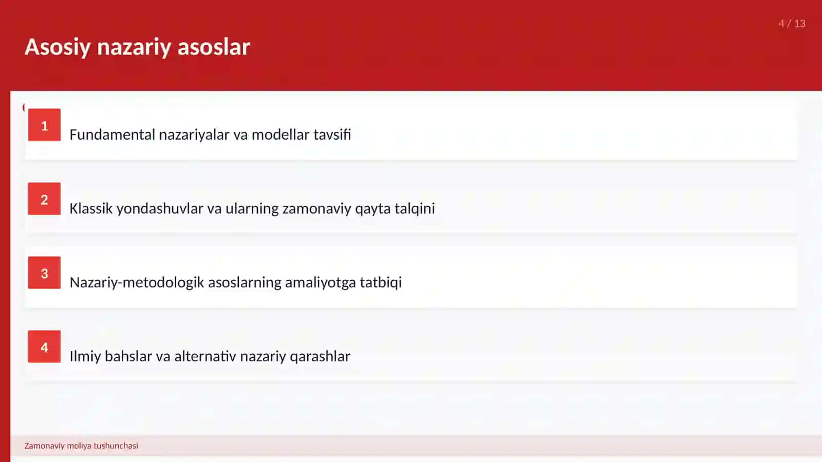 Zamonaviy moliya tushunchasi 4