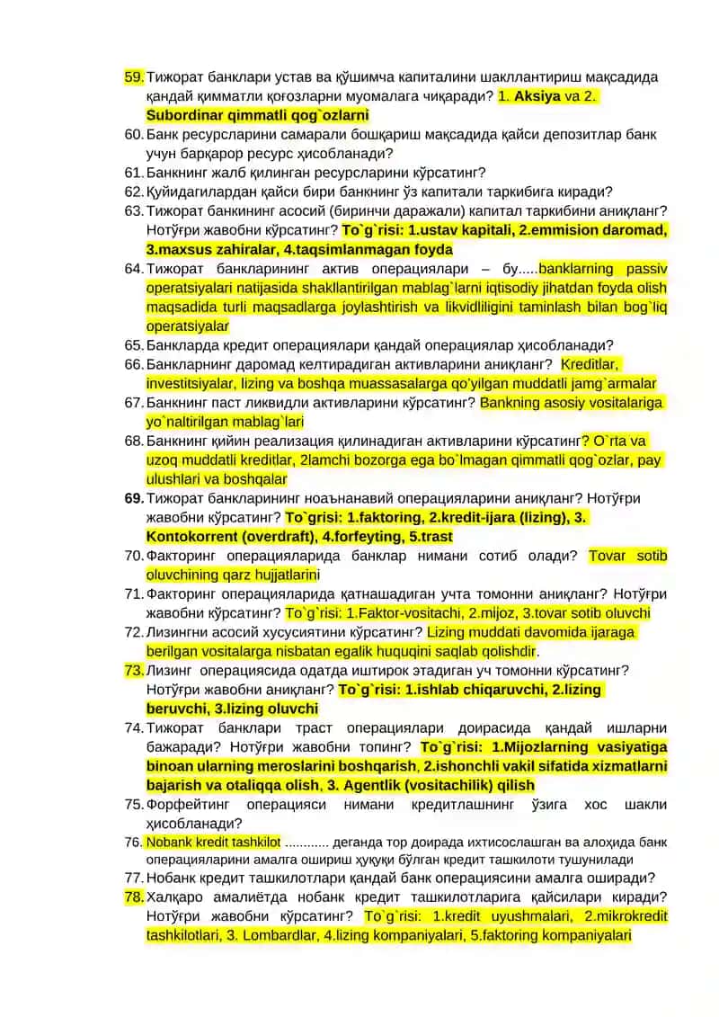 Пул, кредит ва банклар 4