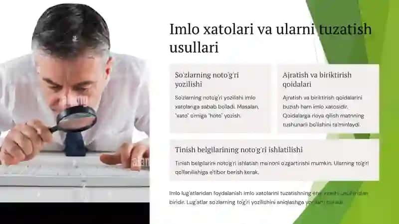 To'g'ri va noto'g'ri so'zlar jadvali 4