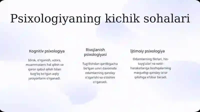 Umumiy psixologiya ta'lim psixologiyasi 4