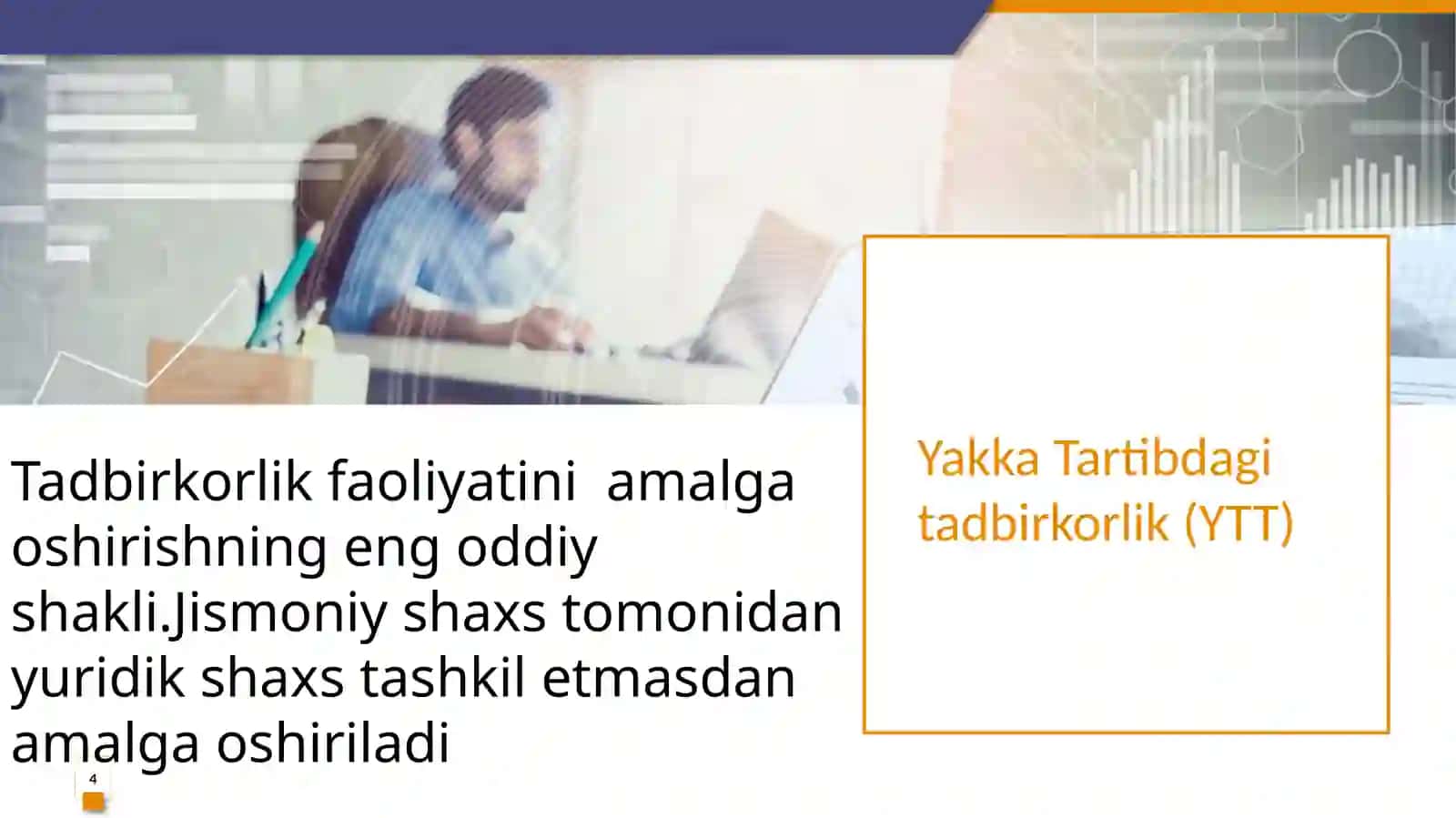 Tadbirkorlik shakillari va unitlash 4