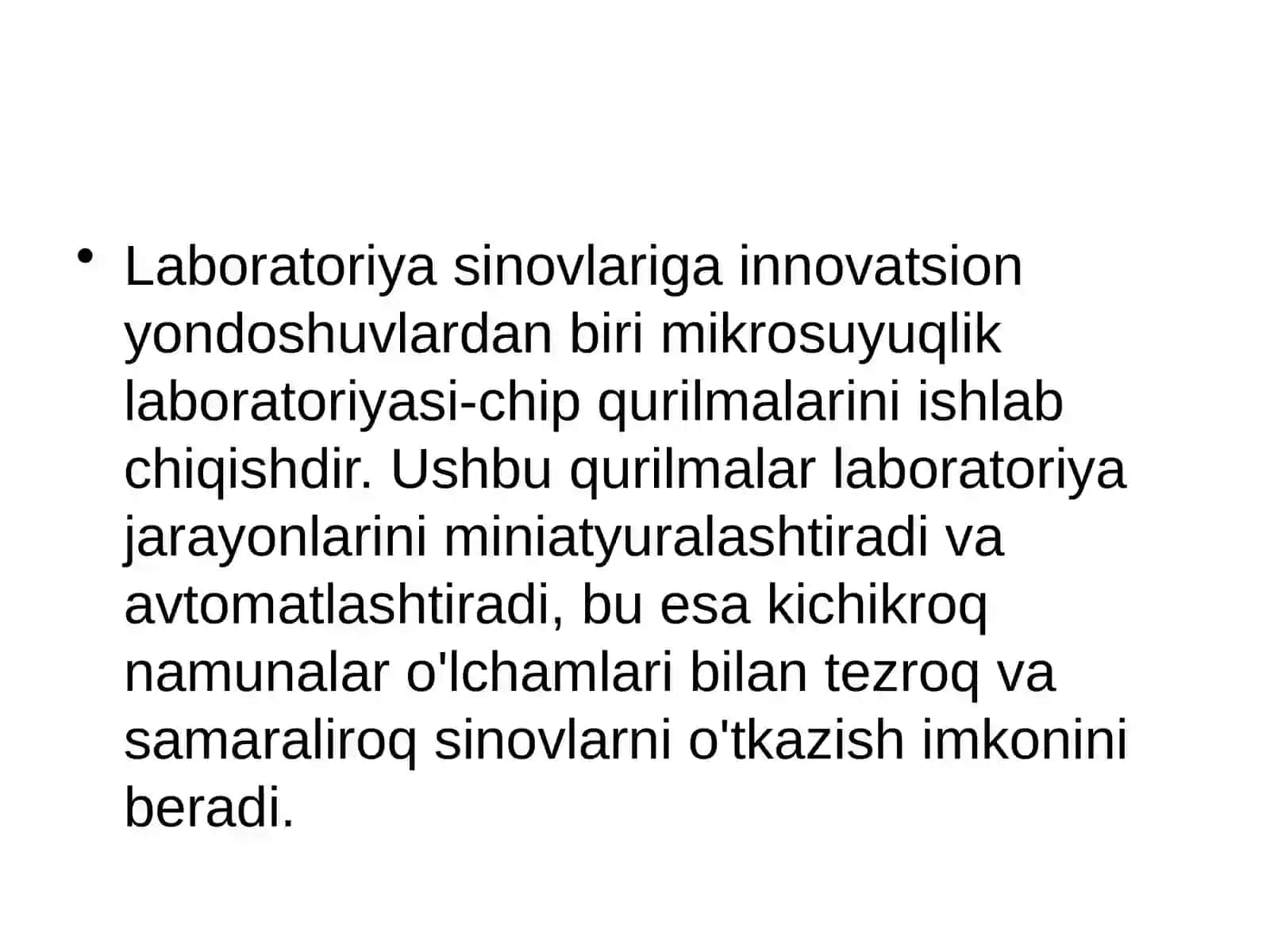 LABORATORIYA TEKSHIRUVLARIGA INOVATSION YONDASHUV 4
