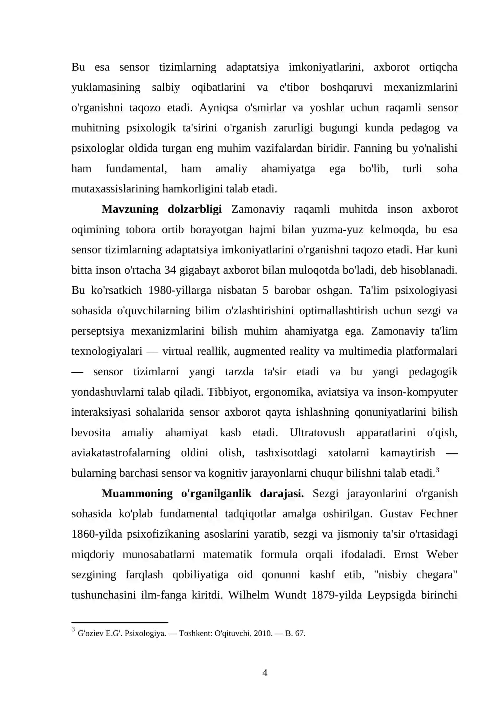 Sezgi jarayonlarida axborotni qayta ishlash 4