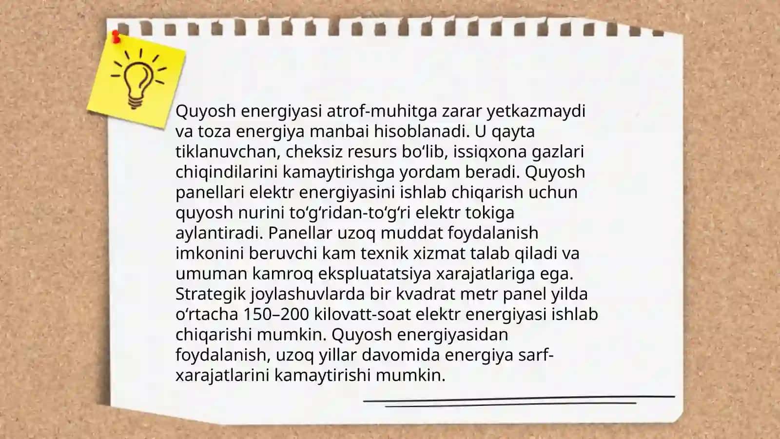Quyosh energiyasidan foydalanish 4