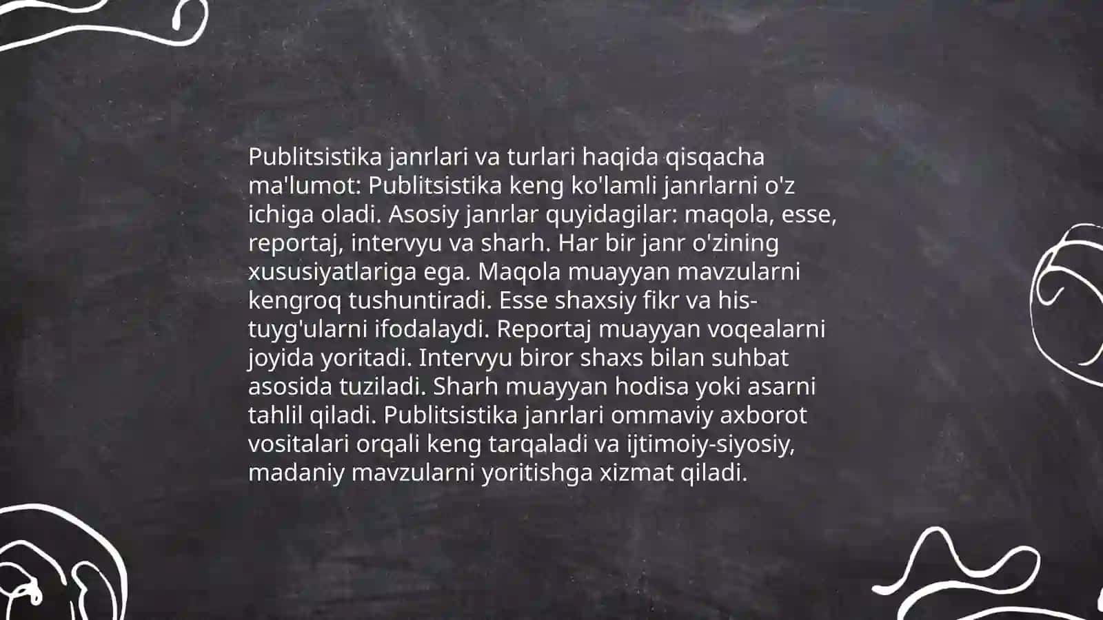 Publitsistik matnlarni oʻrganish 4