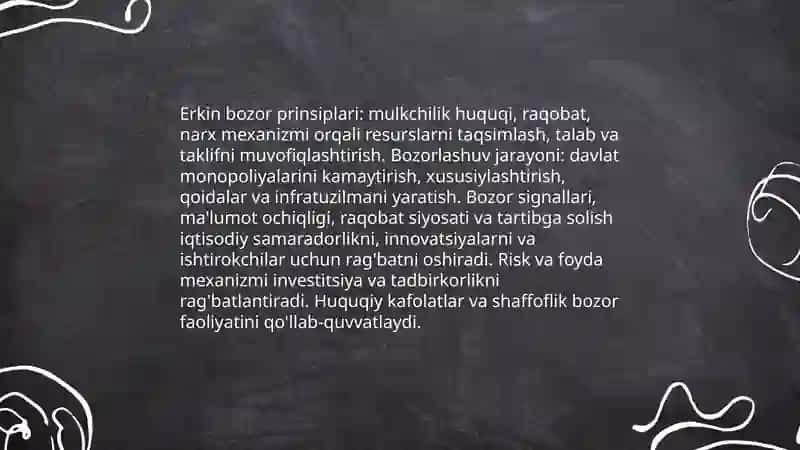 Bozor va tavakkalchilik 4