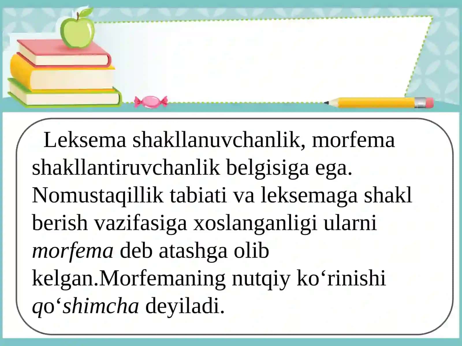 Morfemika va uning birligi haqida umumiy ma’lumot 4