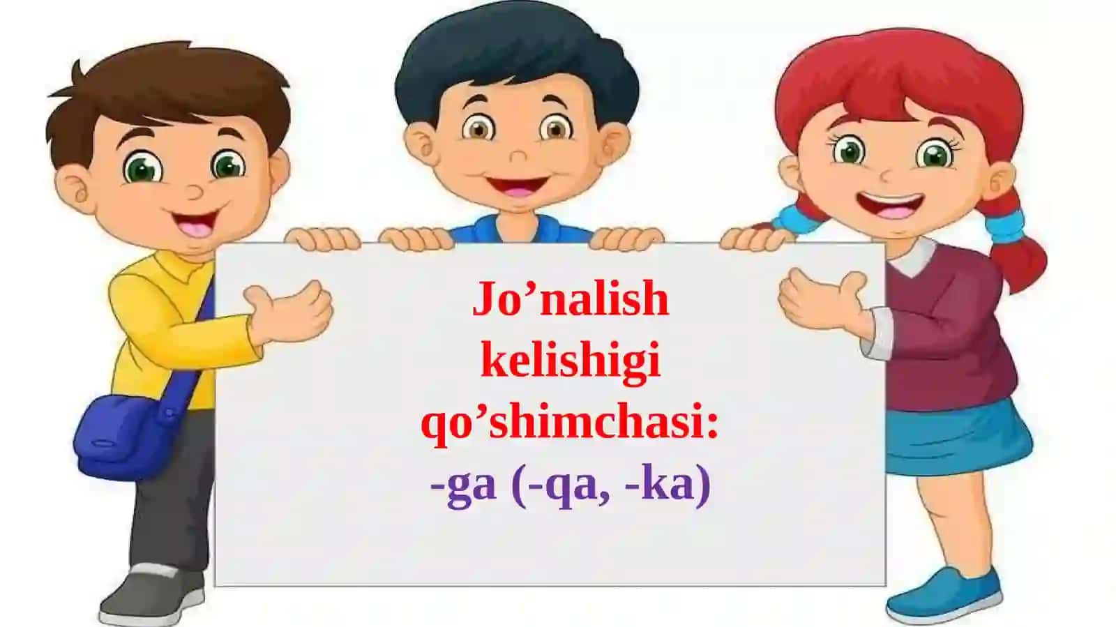 Jo’nalish kelishigi 4