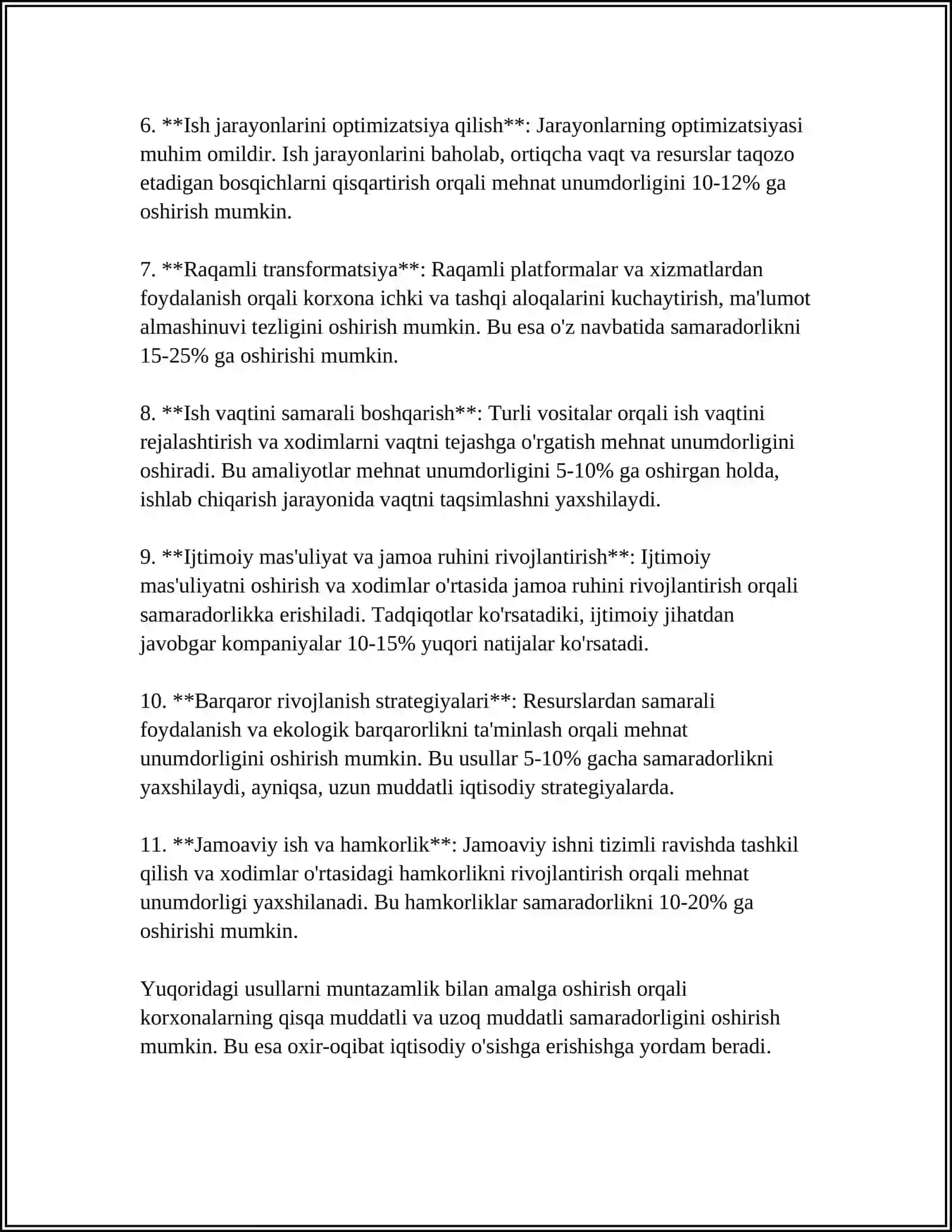 MEHNAT UNUMDORLIGI 4