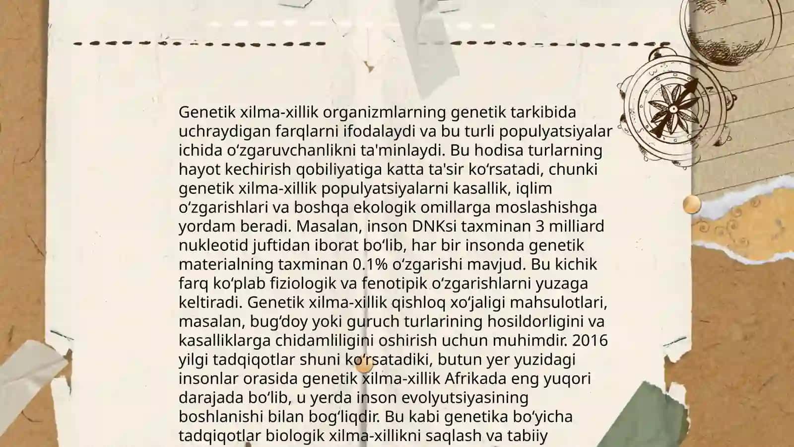 Populatsiyalar genetikasi 4