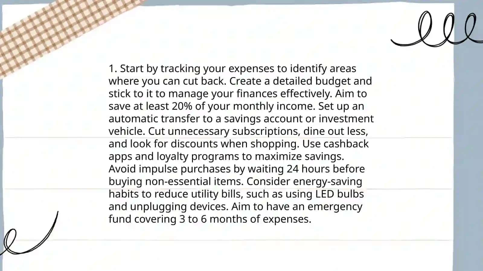 Budgeting strategies 4