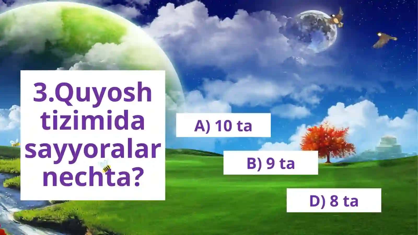 “Ozonqatlami” audiyo matni yuzasidan test topshirig`i 4