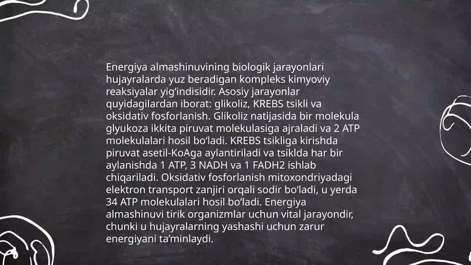 Energiya almashinuvining buzilishi 4