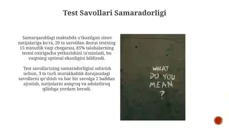 Test Savollari Tayyorlash 4