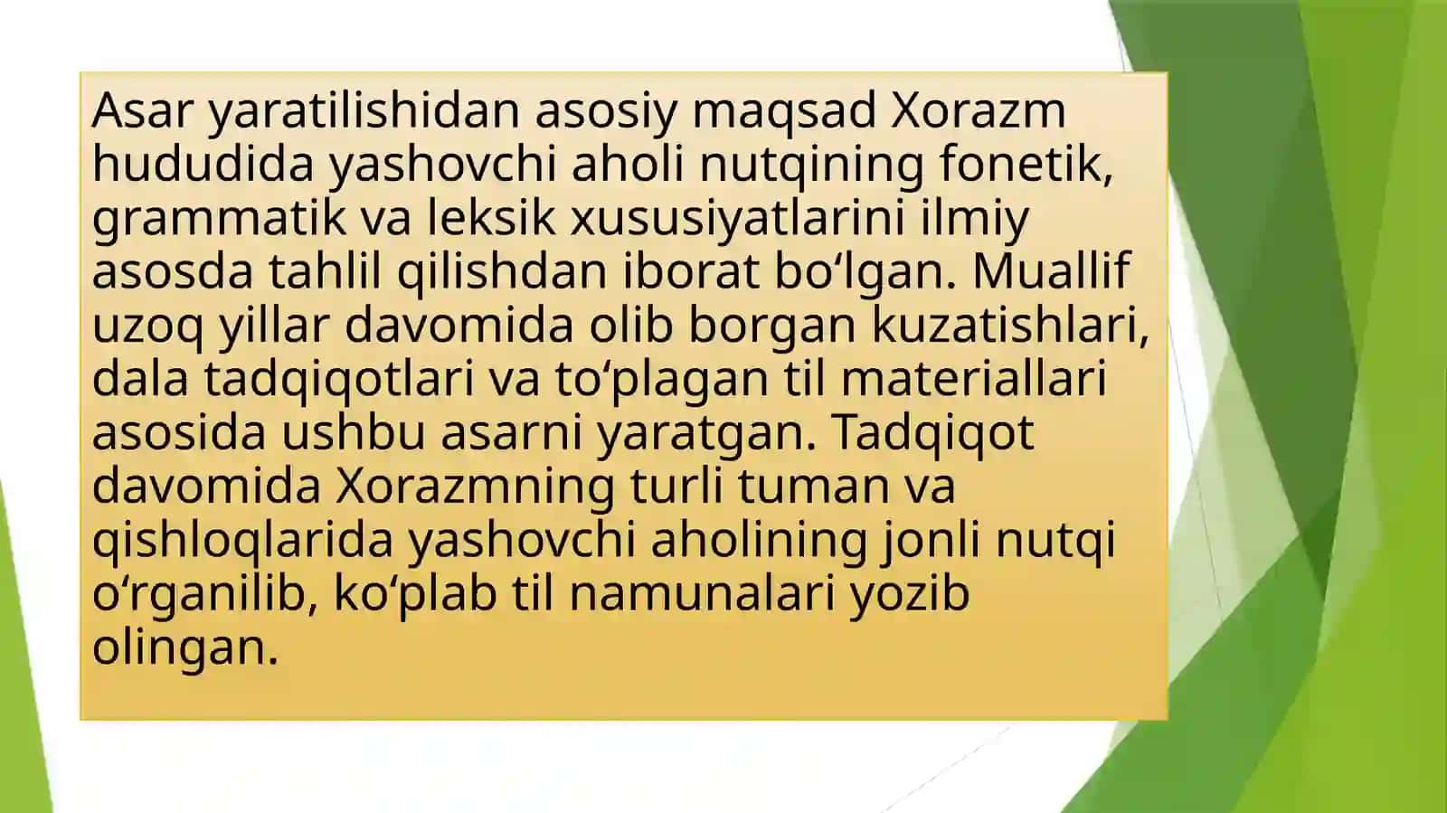 O‘zbek tilining Xorazm shevalari 4