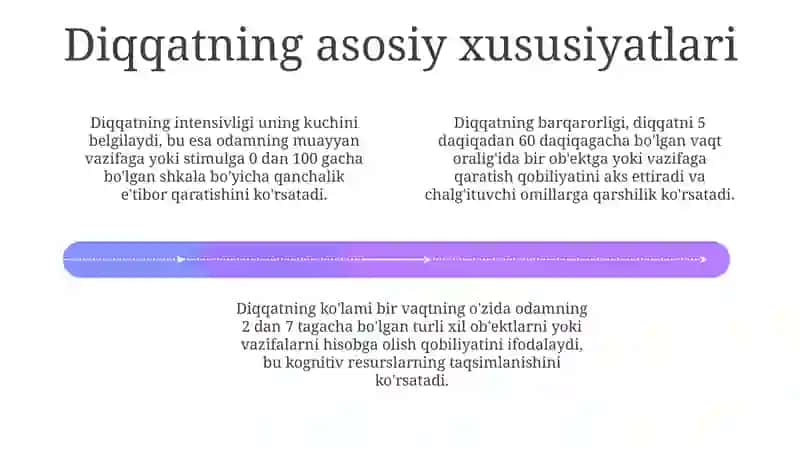 Diqqat turlari va uning xususiyatlari 4