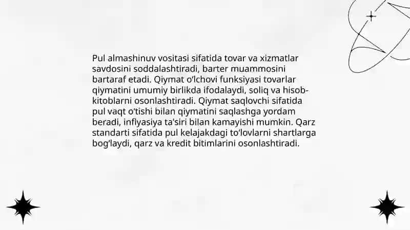 Pulning mohiyati, turlari pulni topish 4