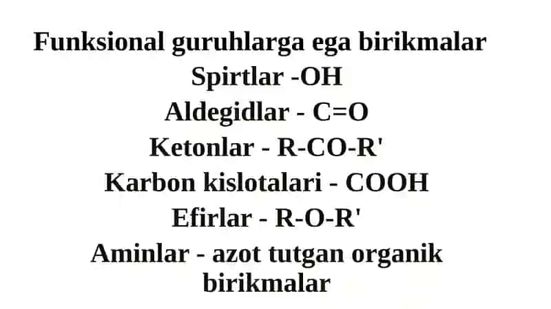 ORGANIK KIMYO ASOSLARI 4