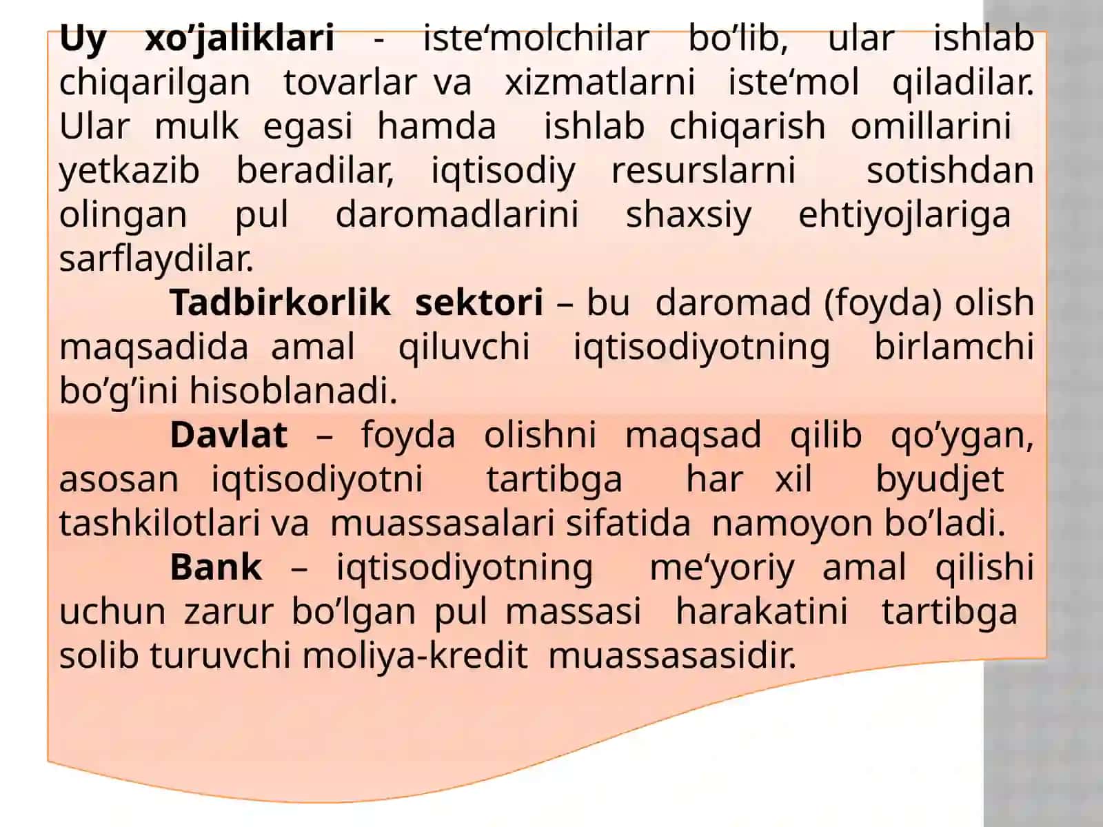 BOZOR IQTISODIYOTINING MAZMUNI 4