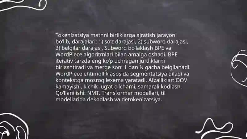Matnni qayta ishlash texnologiyalari 4