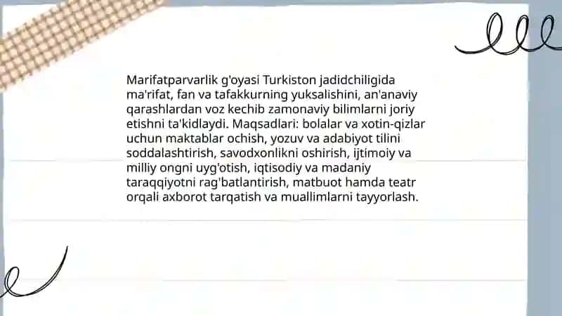 Turkiston jadidchilik marifatparvarlik ĝoyasi 4