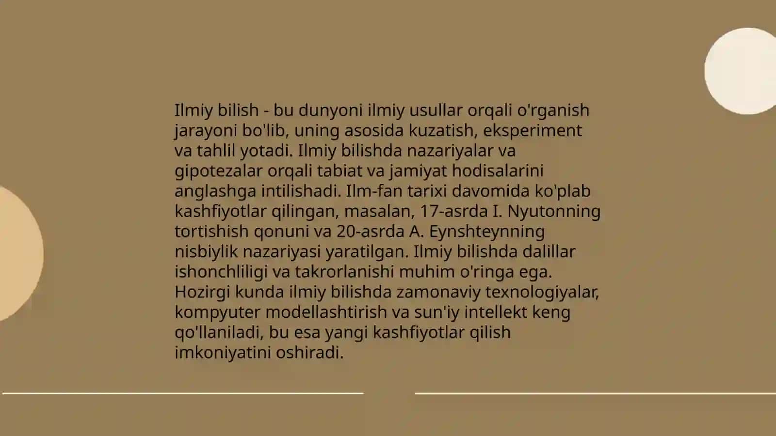 Bilish falsafasi 4