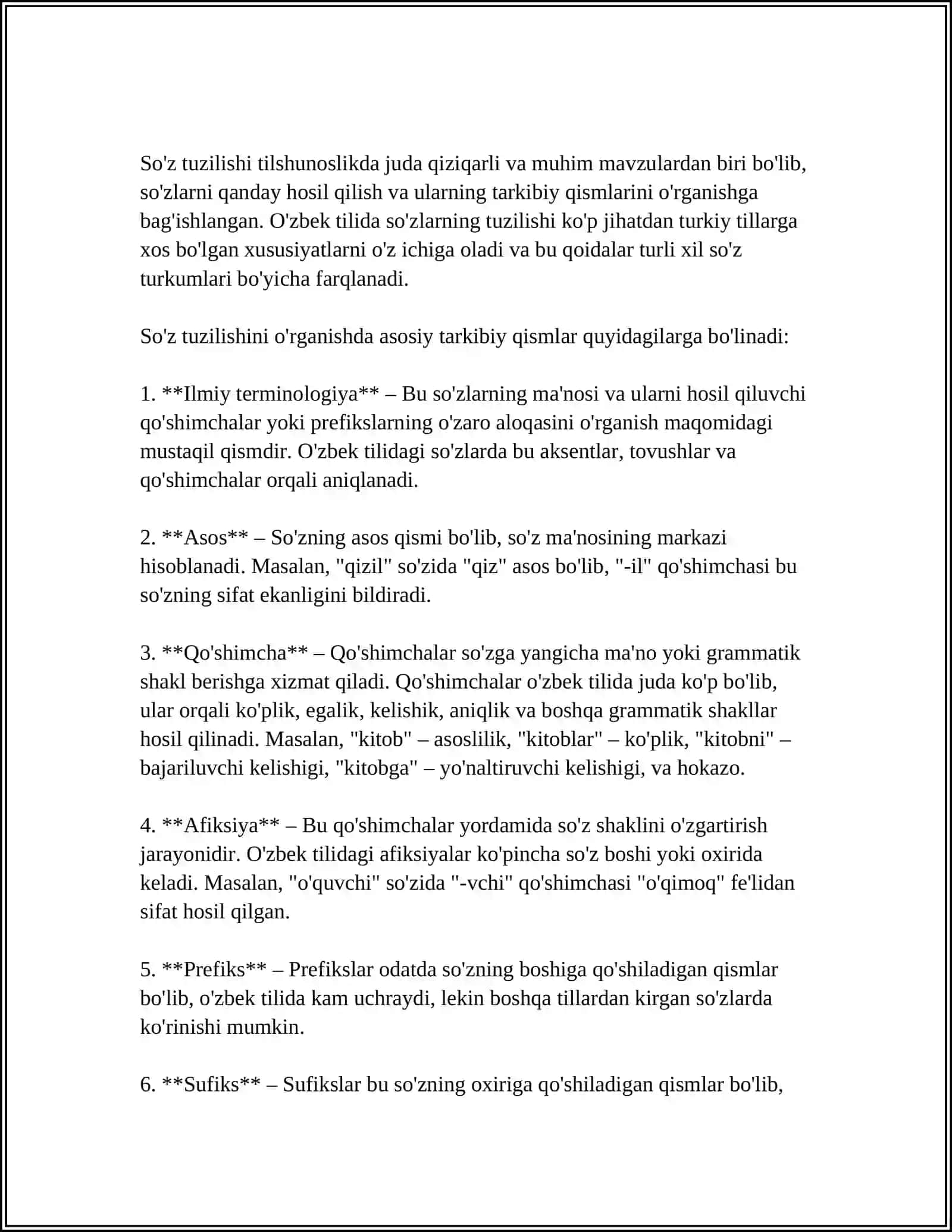 MUSTAQIL ISH Mavzu: SÓZ TOPLAMLARI 4
