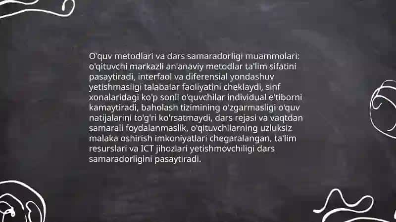Talim Tarbiya Jarayonida Muamolar 4